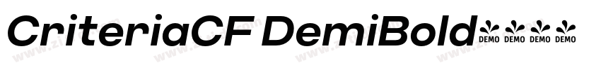 CriteriaCF DemiBold字体转换